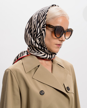 Fendi Animal print silk scarf FXT091B1VO