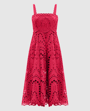 Charo Ruiz Pink Glimmer Midi Dress 263611