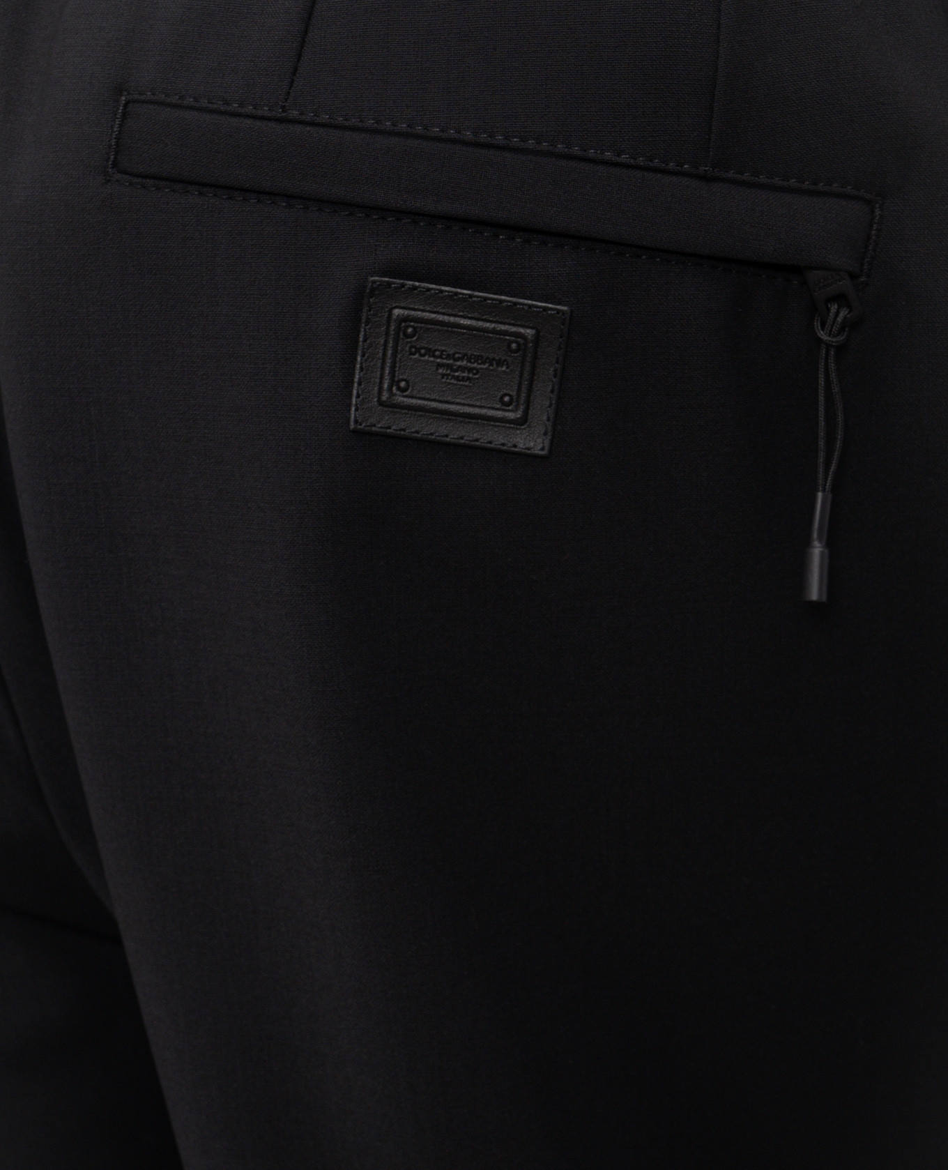 

Black wool cargo joggers Dolce&Gabbana