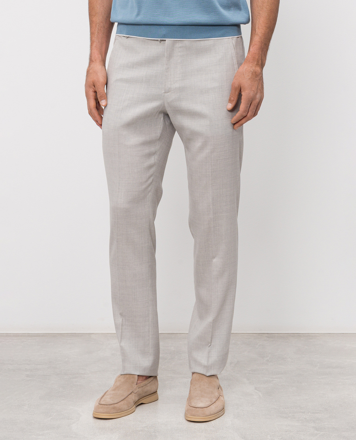 

Gray wool and silk pants Stefano Ricci, Grey