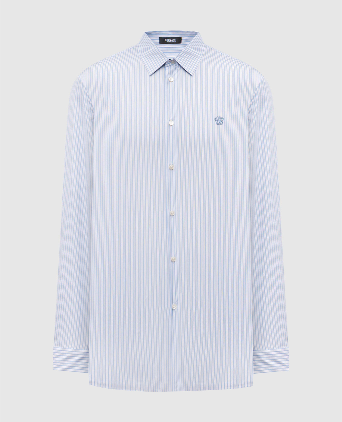 

Blue striped shirt Versace, Light blue