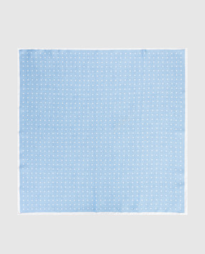 Agnona Blue polka dot silk scarf AS1105S4059