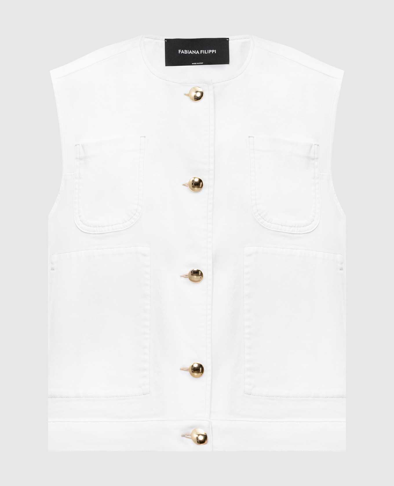 vest with logo patch Fabiana Filippi