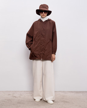 Yves Salomon Army Brown parka 26EFV03373L04W