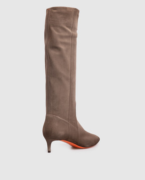 Santoni Beige suede boots WSLQ72436HI2SAEA