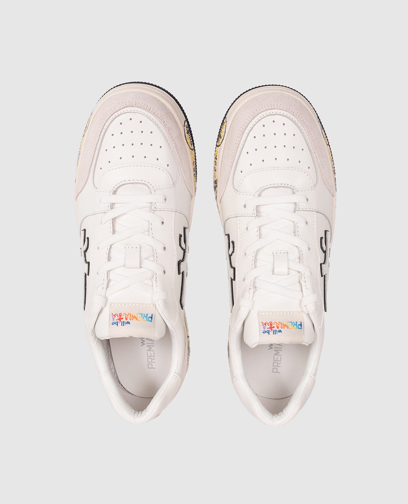 

MARC children's white leather sneakers Premiata