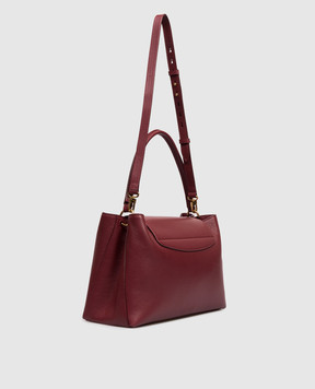 Bally Burgundy leather Lock Me bag WAH028VT710