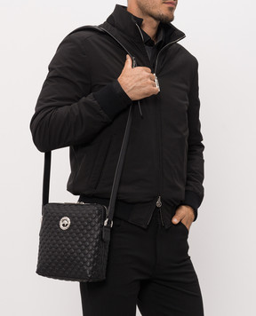 Stefano Ricci Black leather bag with emblem ND155GTPMR1MR