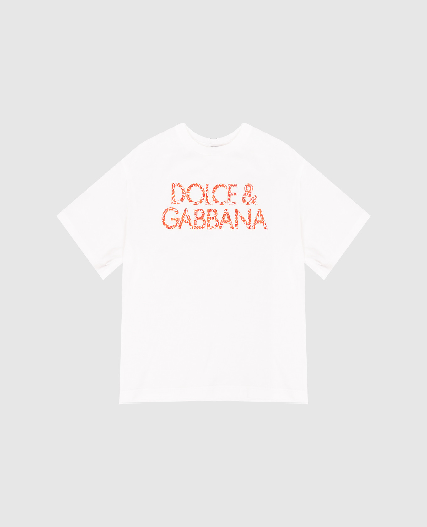 Children's white T-shirt with logo print Dolce&Gabbana