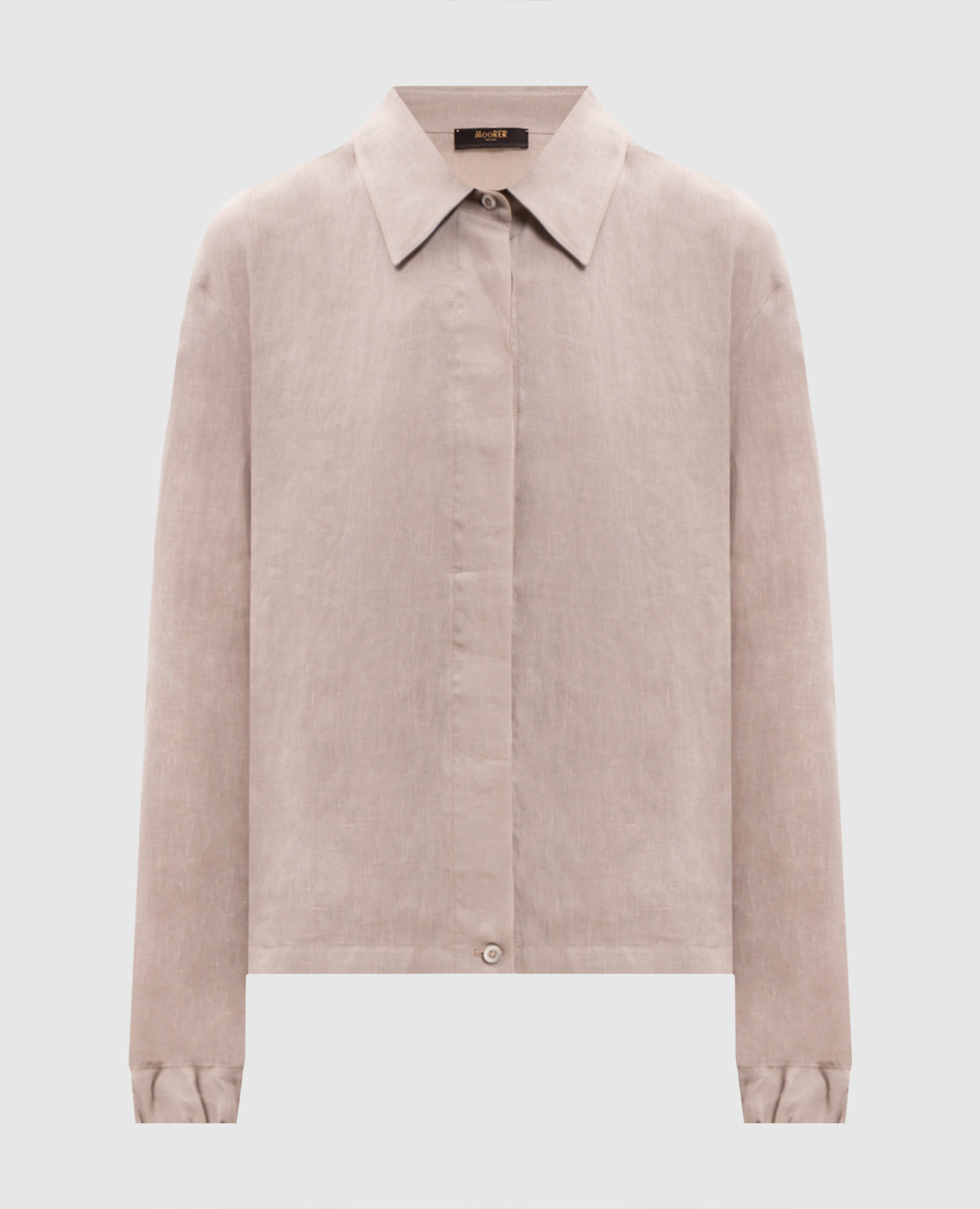 Beige linen shirt ELIZA-J
