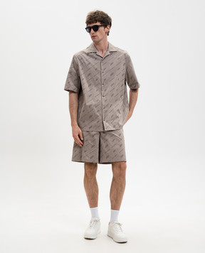 Off-White Gray patterned shorts 44XCB092S26F002
