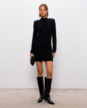 Twinset Black dress with crystals 262TT3152