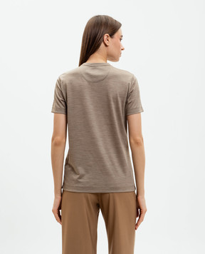 Marco Pescarolo Brown wool T-shirt AMATAD53Y04