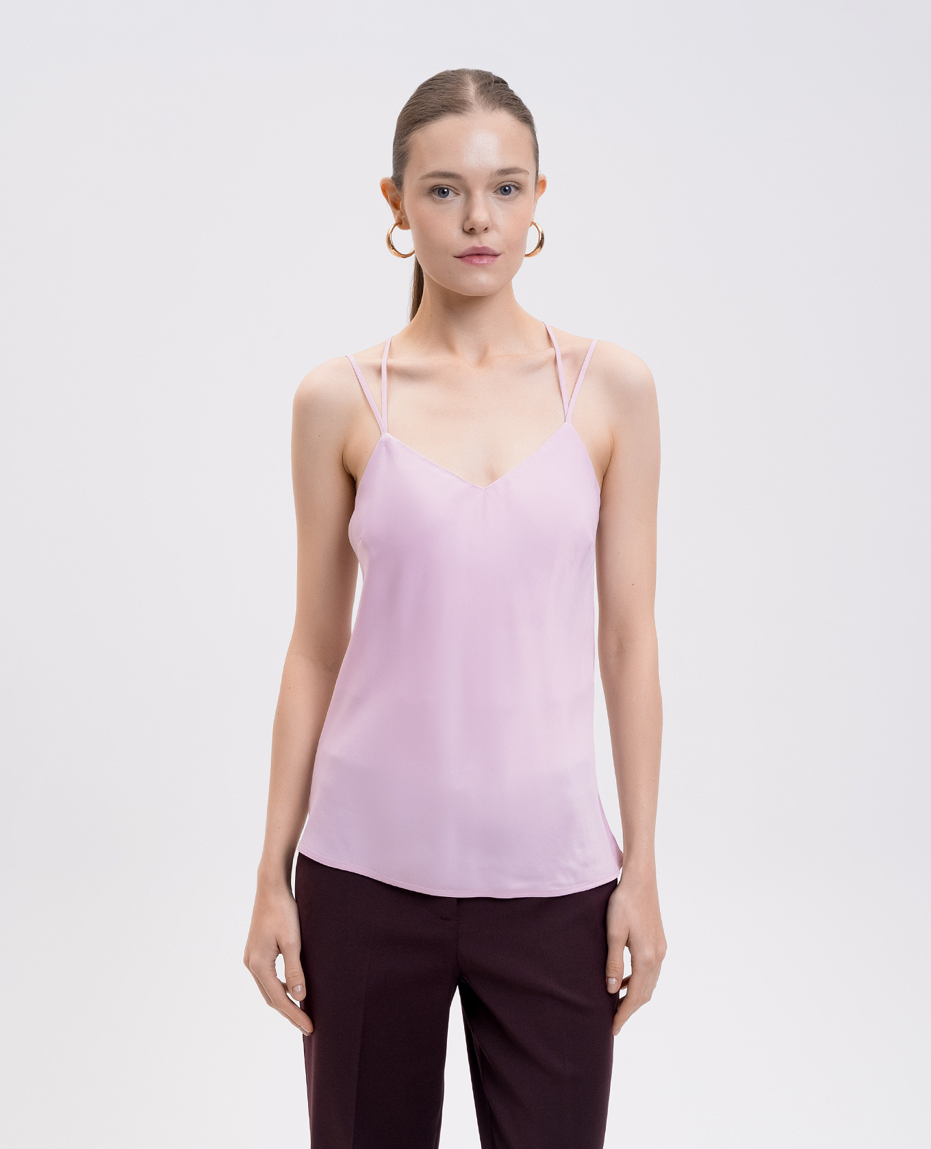 

Pink top with logo Twinset