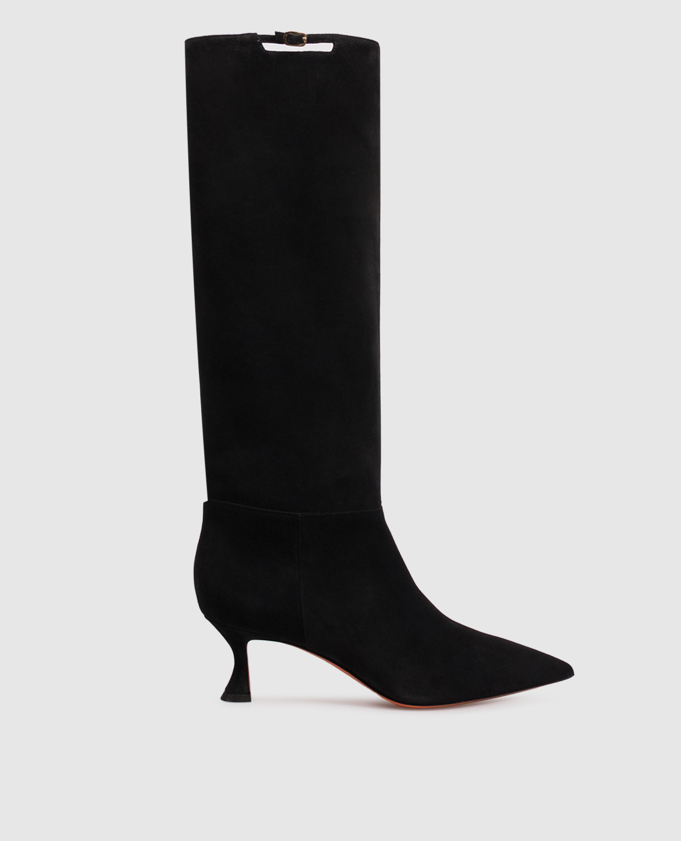 Black suede boots