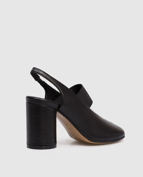 Maison Margiela MM6 Black Anatomic leather slingbacks S59WP0213P3628