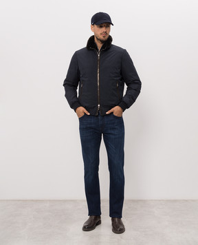 Stefano Ricci Blue jeans with a worn effect MST63B1180T0228