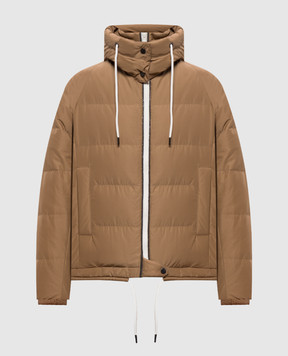Brunello Cucinelli Brown quilted down jacket MH5257216