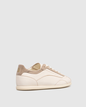 Brunello Cucinelli Beige leather sneakers MZULMHD337