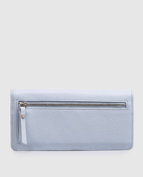 Gianni Chiarini Blue leather wallet with logo print PF5041GRN