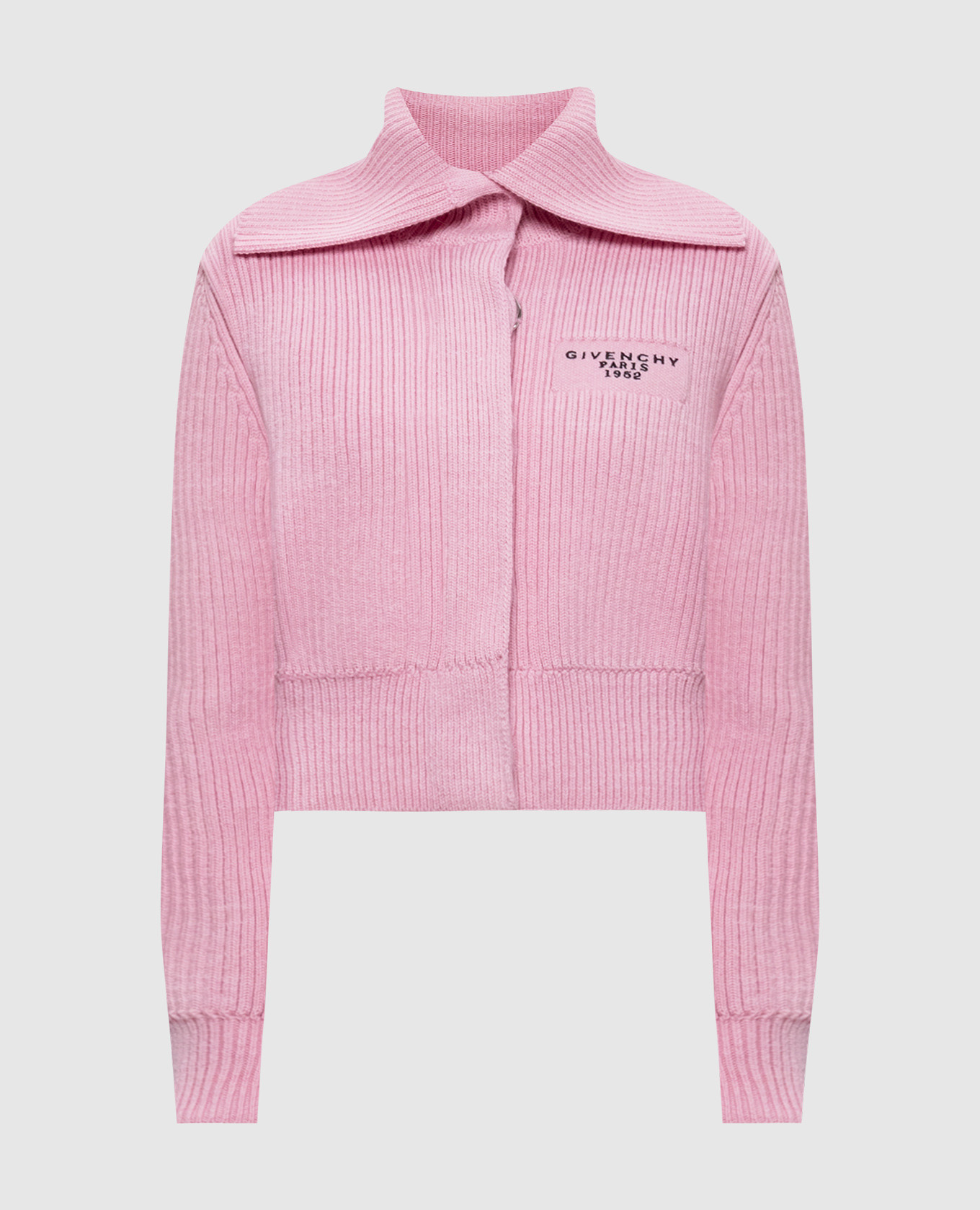 

Pink alpaca cardigan with logo Givenchy
