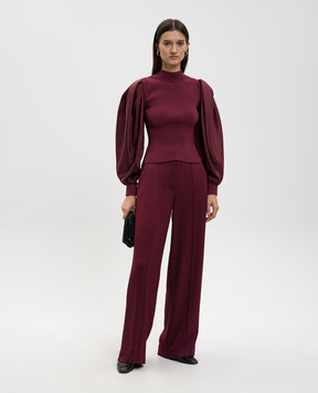 Simkhai Jackie burgundy top 5252164B