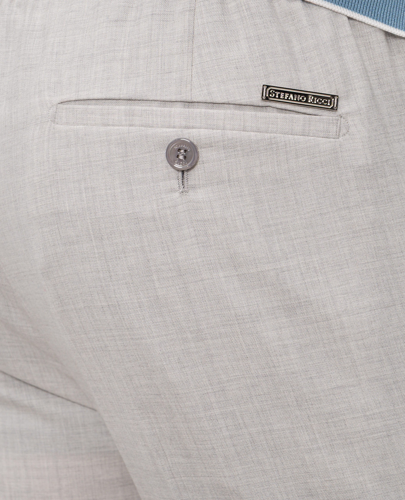 Gray wool and silk pants Stefano Ricci 5