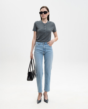 Solotre Gray linen t-shirt M1AB0132