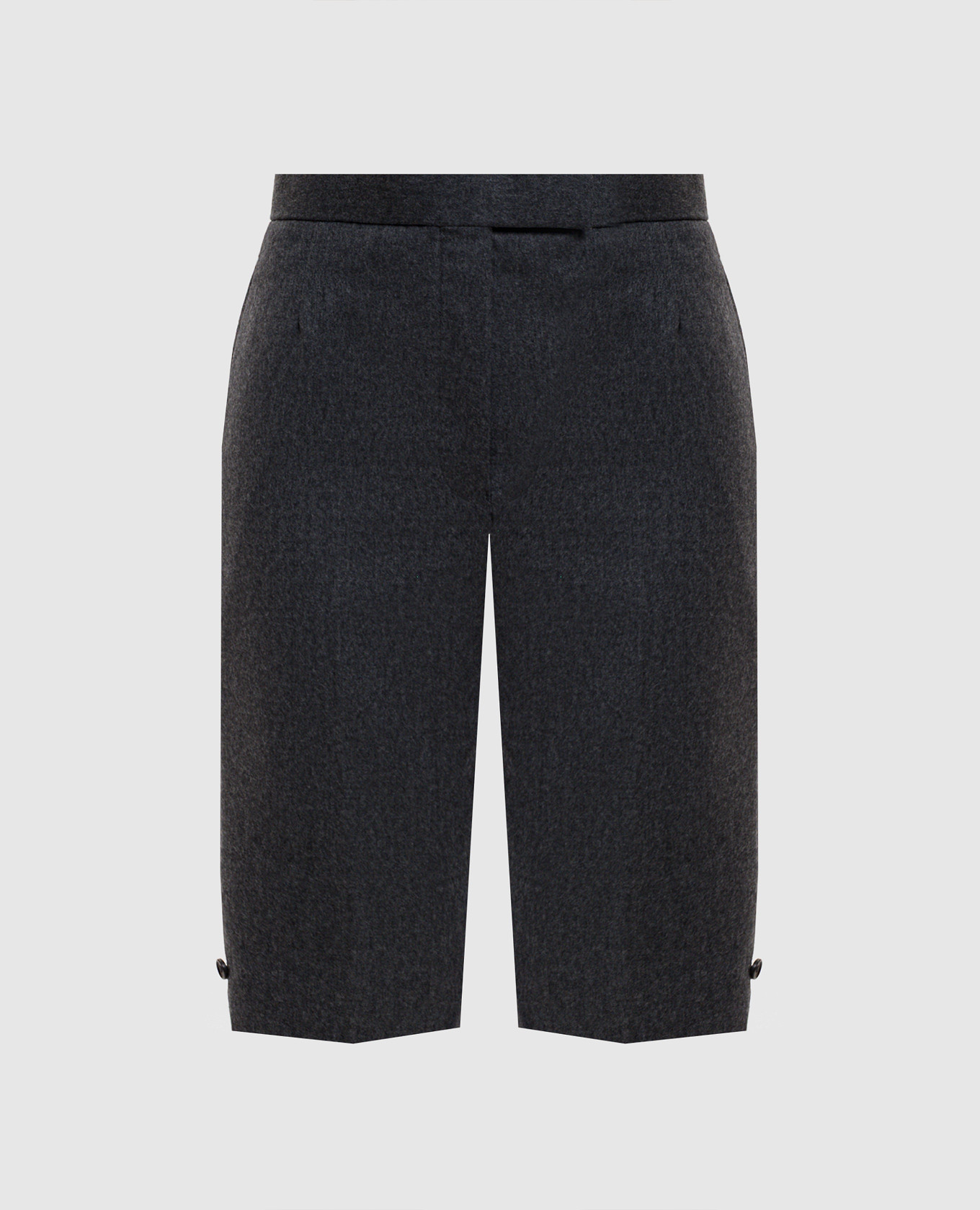 

Gray wool Bermuda shorts Thom Browne, Grey