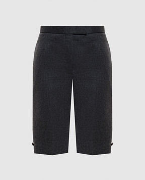 Thom Browne Gray wool Bermuda shorts FTR024A00891