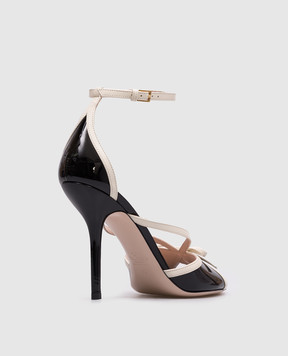 Valentino Bepointy black patent leather sandals 8W2S0NY6DAL