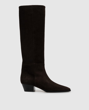 Aeyde Medea brown suede boots KB0619003003225