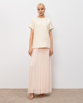 Fabiana Filippi Double-layered dress with wool and silk ABD276F643M113