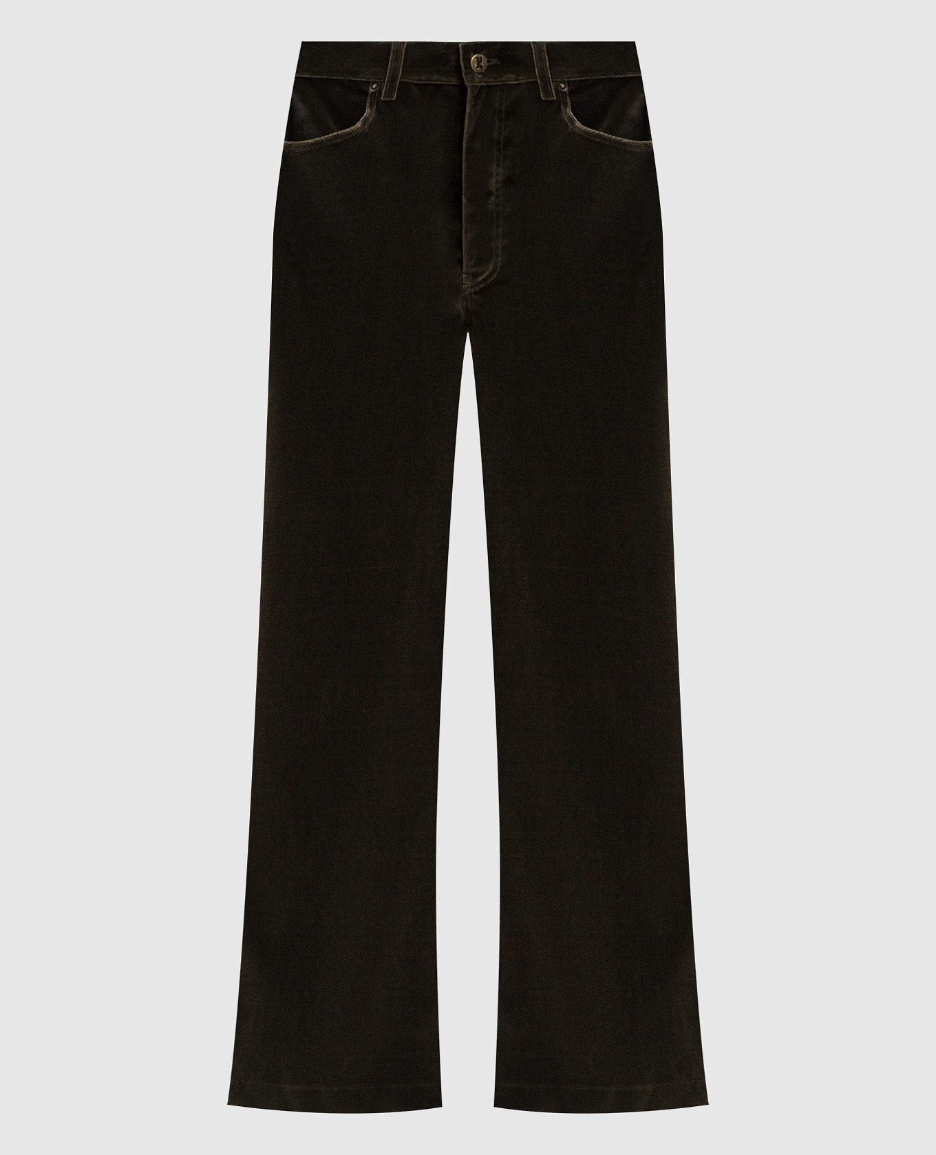 

Green velvet flared pants La DoubleJ