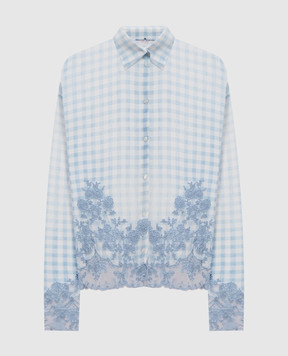 Ermanno Scervino Checked silk blouse D482K317APWCF