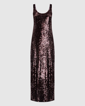 Simkhai Burgundy Bex sequin maxi dress 5261192SS
