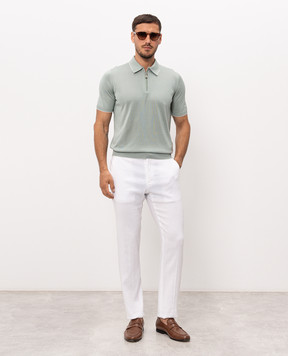 Stefano Ricci White linen pants M1T510011BLVI01S