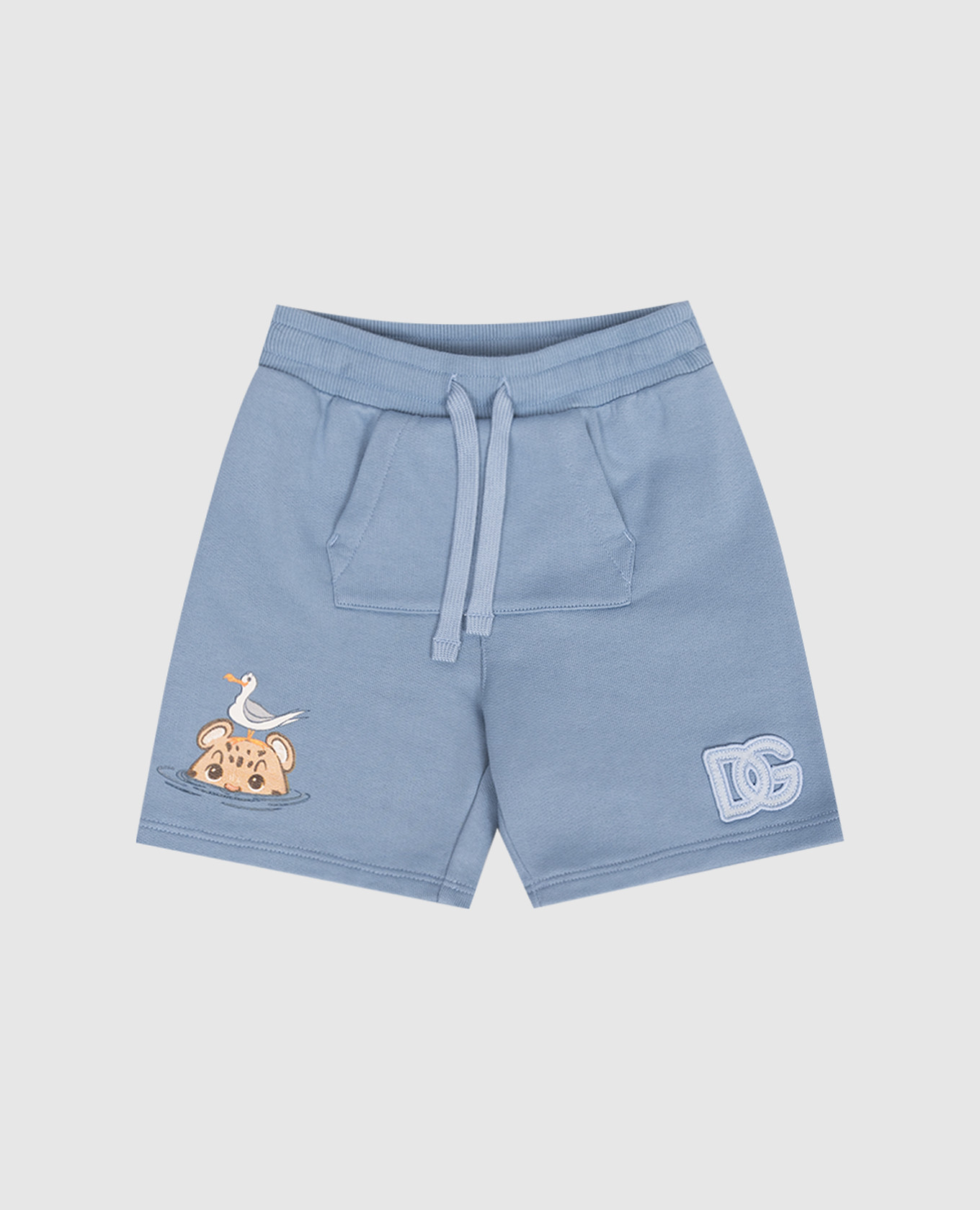 

Children's blue shorts with print Dolce&Gabbana, Light blue
