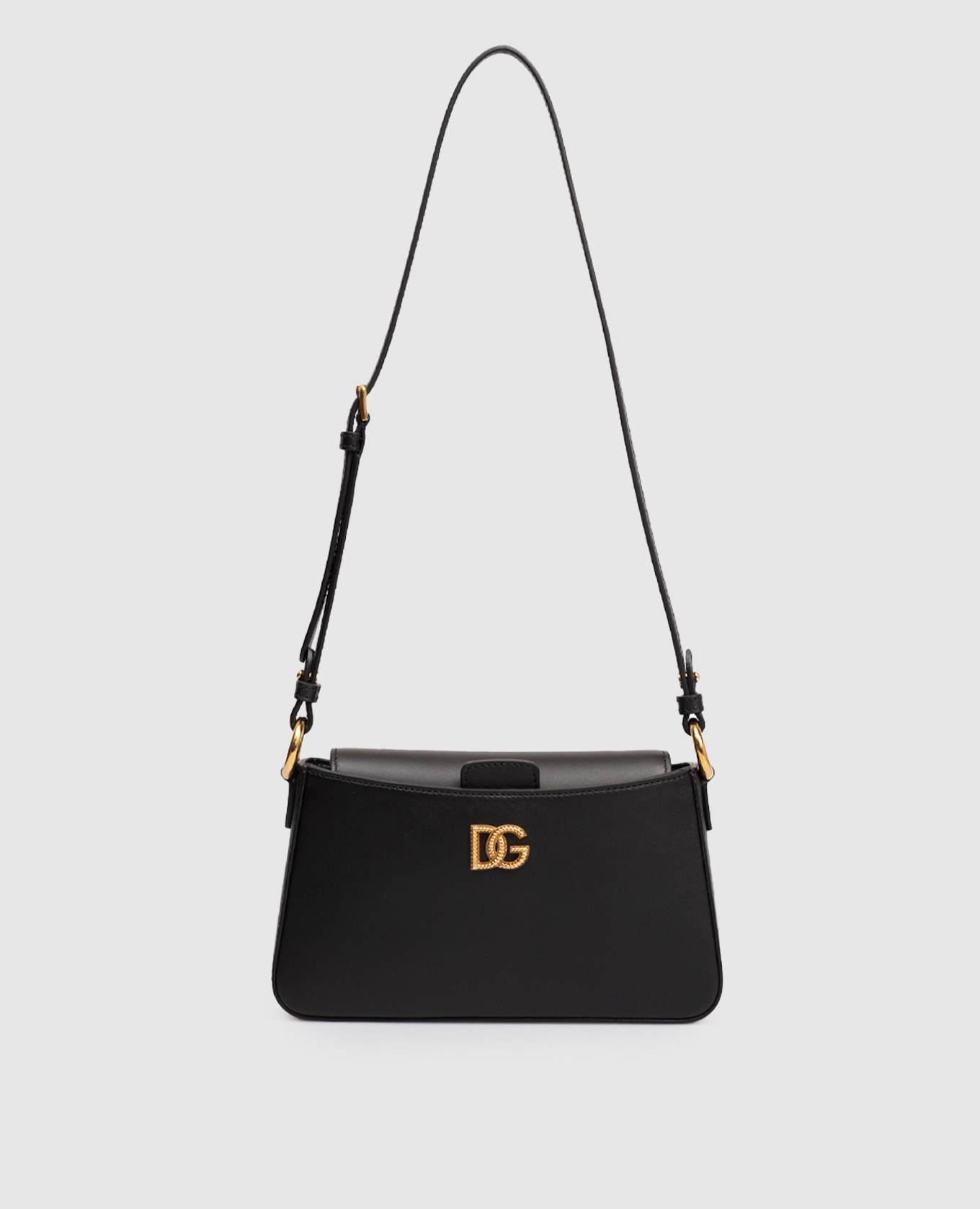 

Black leather bag with logo Dolce&Gabbana