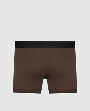 Tom Ford Brown boxer briefs with logo pattern T4LC31040