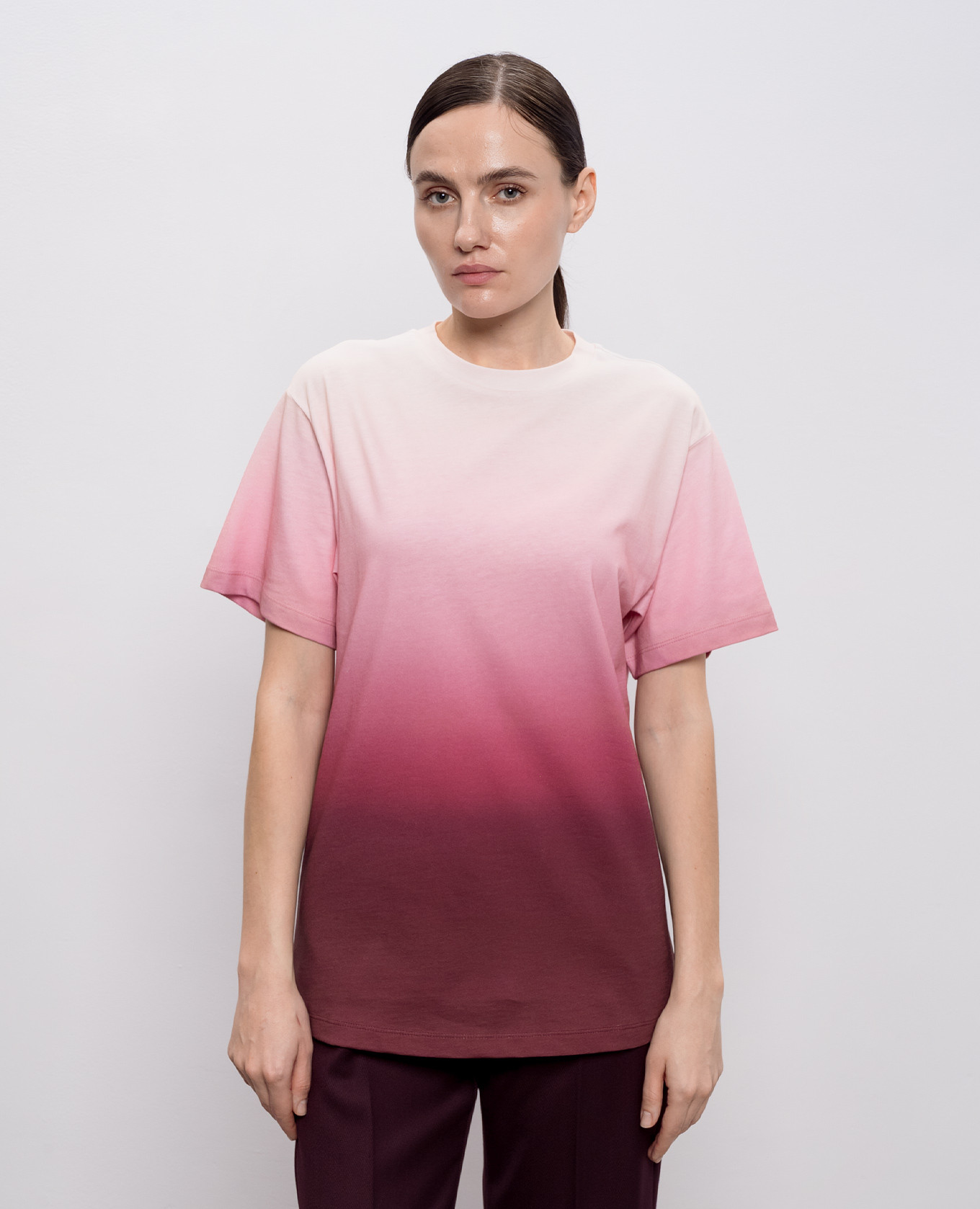 

Pink PARATA T-shirt with a degraded effect Max & Co