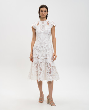 Simkhai Laura white lace midi dress SI1099H