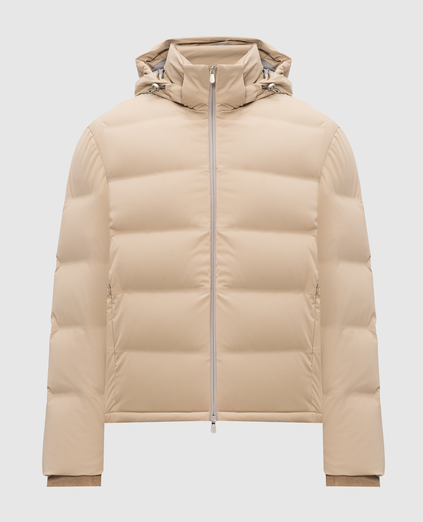 Beige down jacket