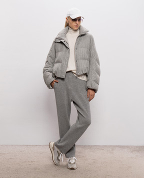Brunello Cucinelli Grey cashmere sweatpants M12250099