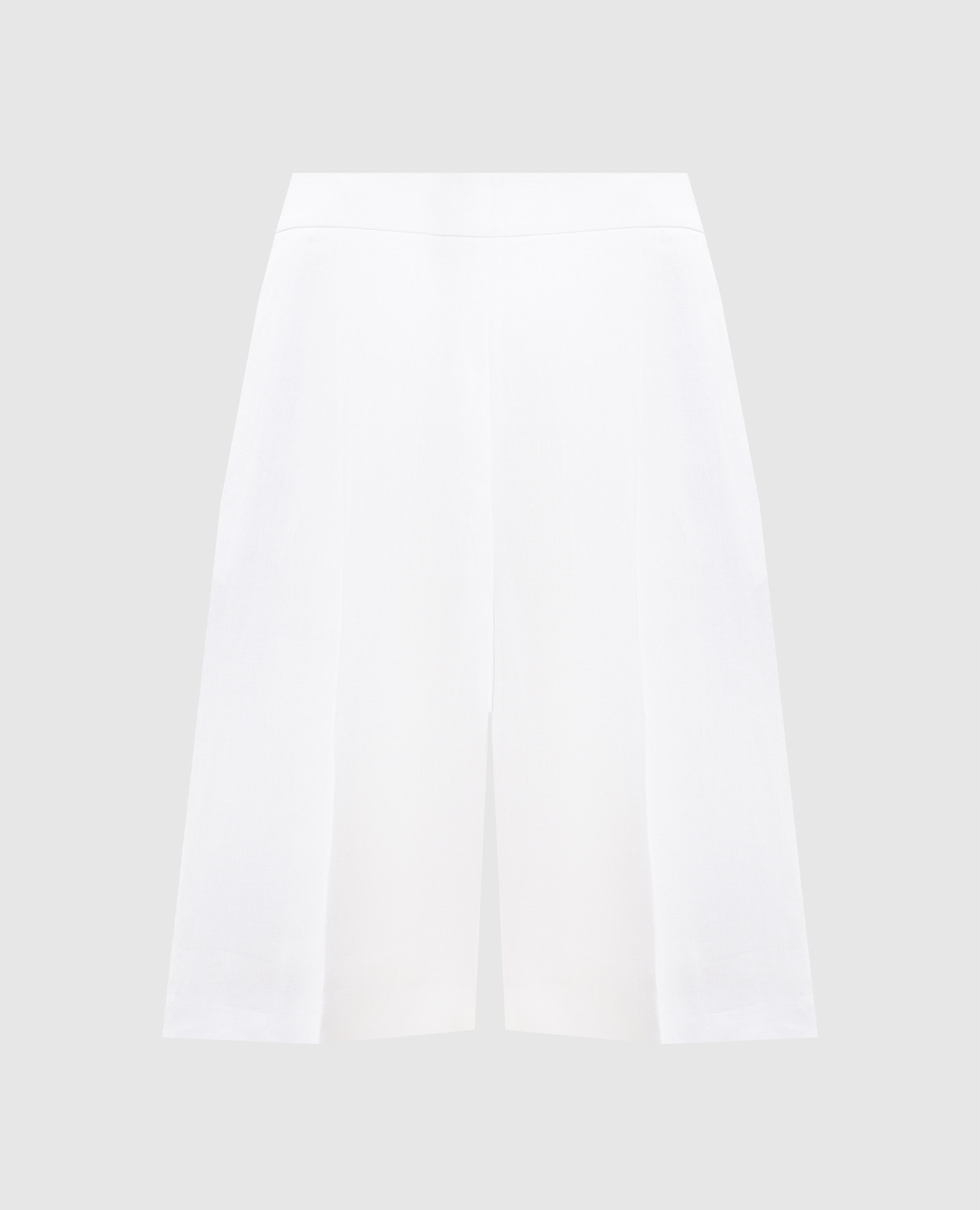 Bermuda en lin blanc