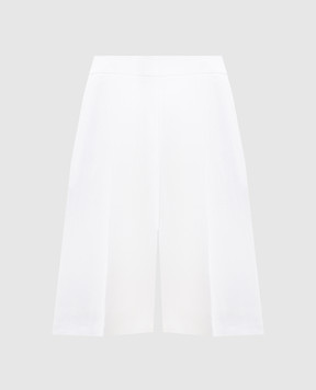 Agnona White linen Bermuda shorts T81103XU3049