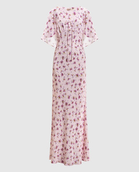 Twinset Pink floral print maxi dress 261TP210A