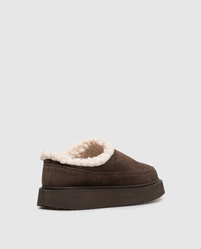 Inuikii Brown suede mules 10140260021