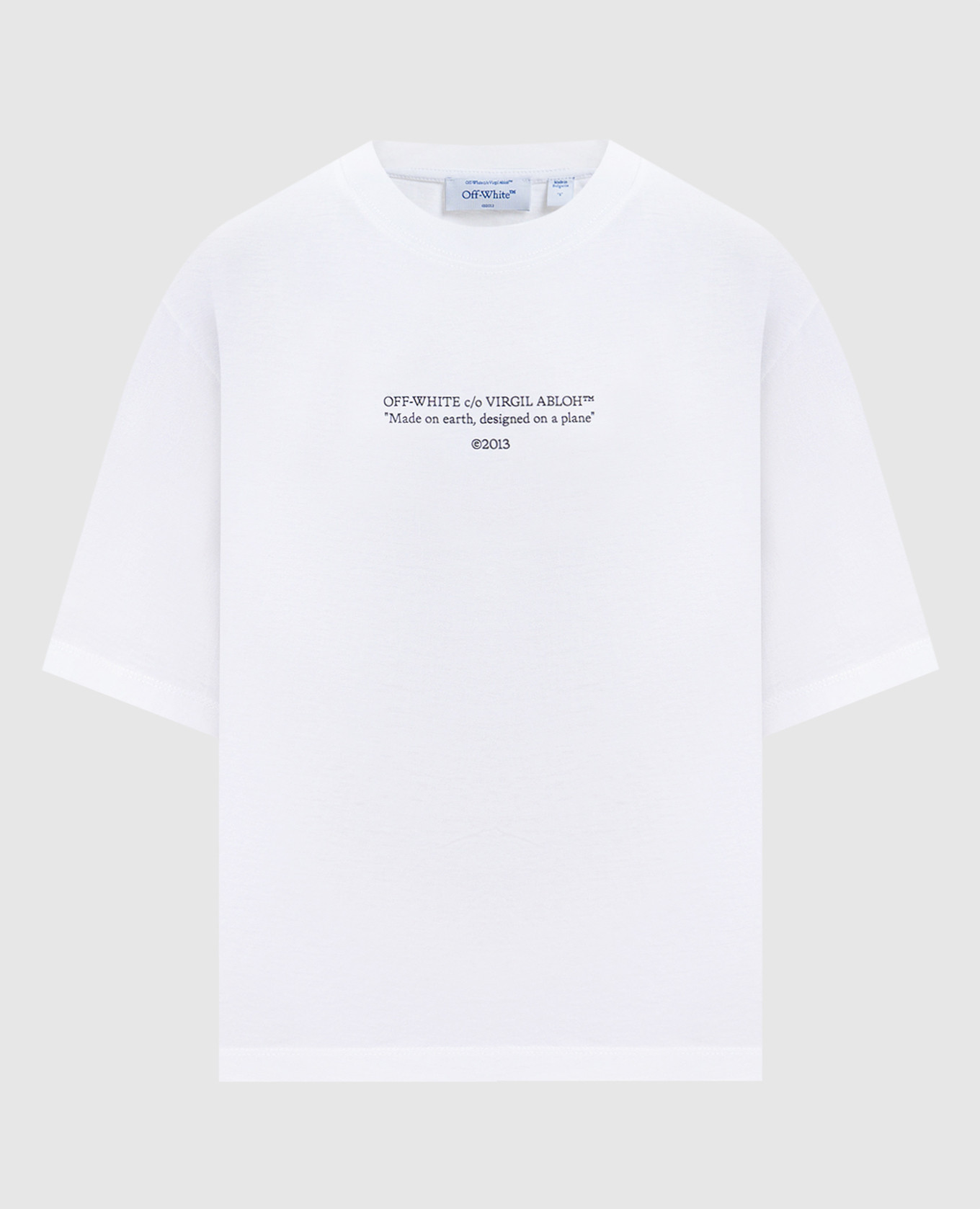 White T-shirt with Statement print