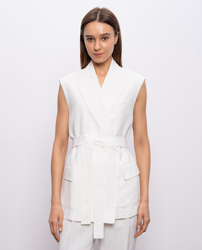 Brunello Cucinelli White linen vest MH1267754